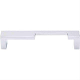 Top Knobs TK259PC TK259 Modern Metro Notch Cabinet Pull B 5" Center to Center Polished Chrome