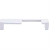 Top Knobs TK259WHT TK259 Modern Metro Notch Cabinet Pull B 5" Center to Center White