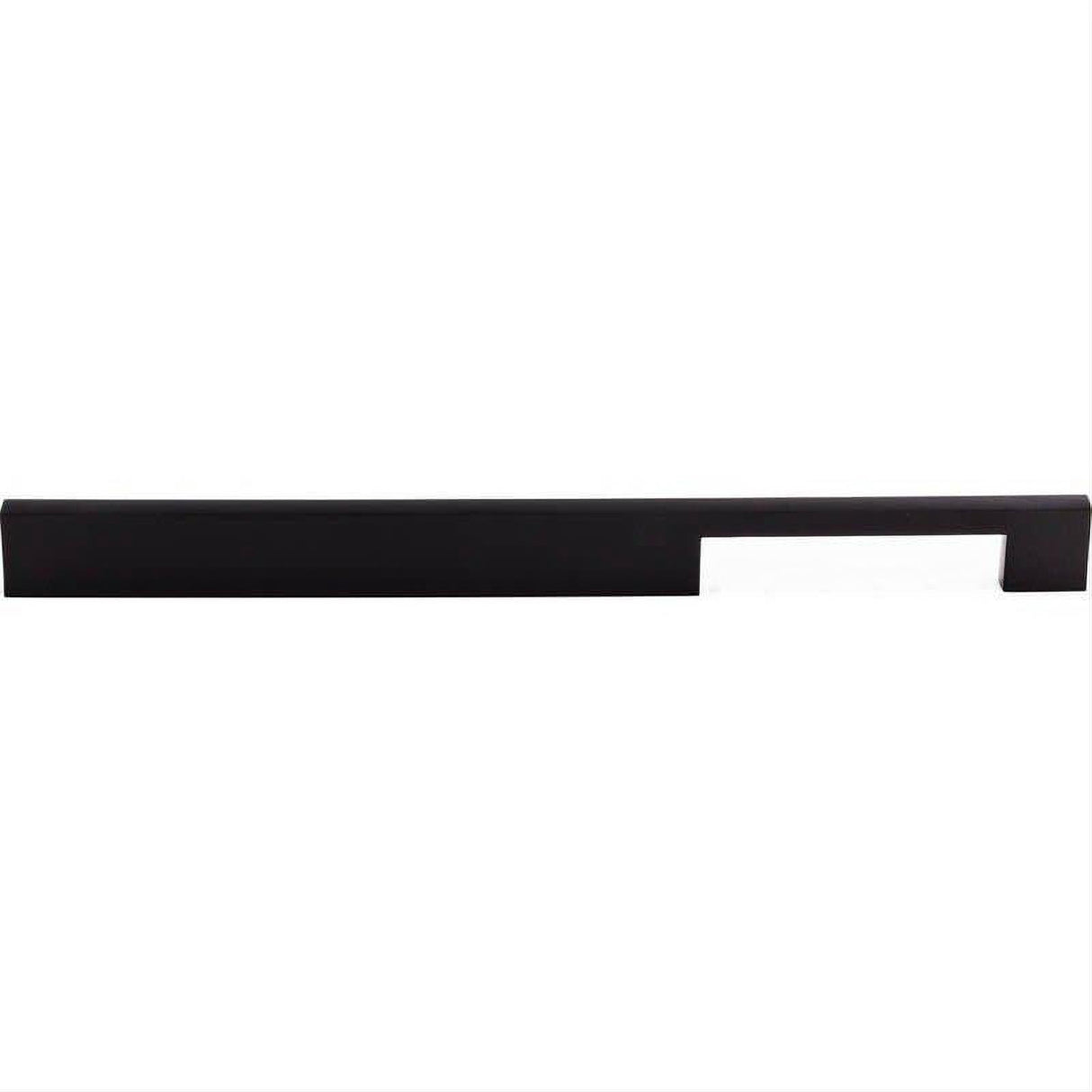 Top Knobs TK25BLK TK25 Linear 12" Center to Center Bar Pull Flat Black