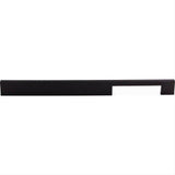 Top Knobs TK25BLK TK25 Linear 12" Center to Center Bar Pull Flat Black