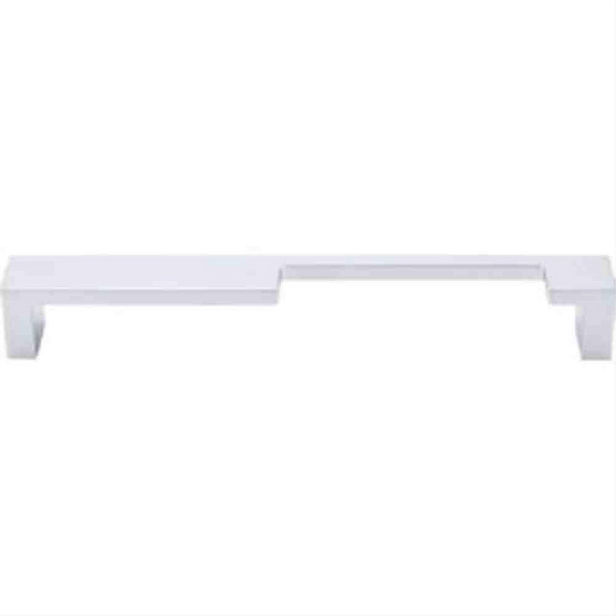 Top Knobs TK260ALU TK260 Modern Metro Notch Cabinet Pull B 7" Center to Center Aluminum