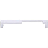 Top Knobs TK260ALU TK260 Modern Metro Notch Cabinet Pull B 7" Center to Center Aluminum