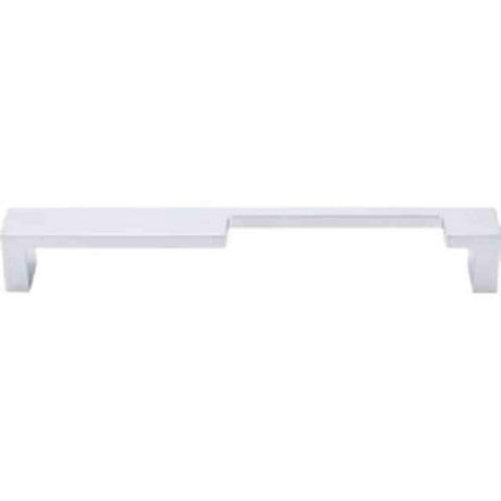 Top Knobs TK260ALU TK260 Modern Metro Notch Cabinet Pull B 7" Center to Center Aluminum