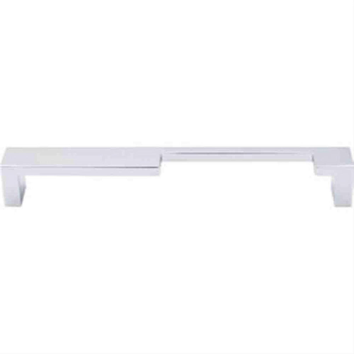 Top Knobs TK260PC TK260 Modern Metro Notch Cabinet Pull B 7" Center to Center Polished Chrome