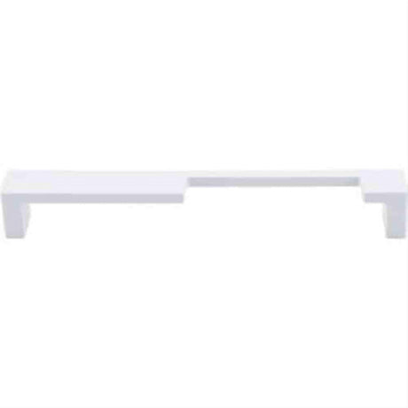 Top Knobs TK260WHT TK260 Modern Metro Notch Cabinet Pull B 7" Center to Center White