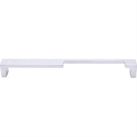 Top Knobs TK261ALU TK261 Modern Metro Notch Cabinet Pull B 9" Center to Center Aluminum