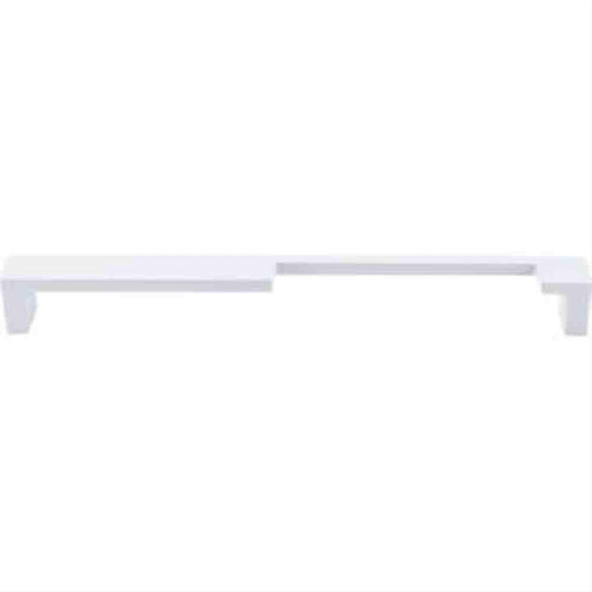 Top Knobs TK261WHT TK261 Modern Metro Notch Cabinet Pull B 9" Center to Center White