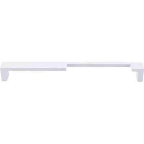 Top Knobs TK261WHT TK261 Modern Metro Notch Cabinet Pull B 9" Center to Center White
