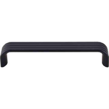 Top Knobs TK263BLK TK263 Modern Deco Cabinet Pull 5" Center to Center Flat Black