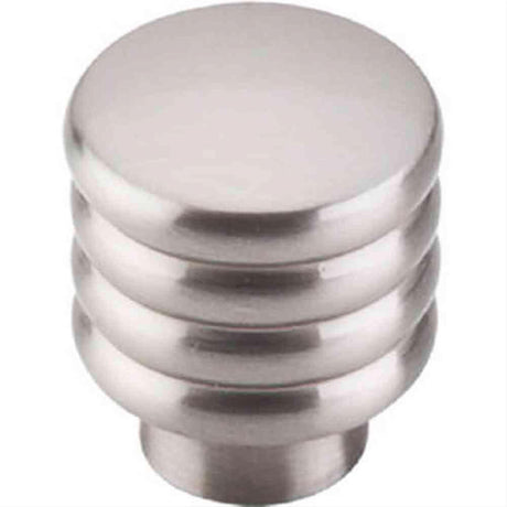 Top Knobs TK265BSN TK265 Modern Deco Cabinet Knob 1" Brushed Satin Nickel