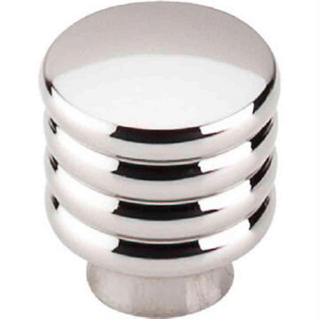 Top Knobs TK265PN TK265 Modern Deco Cabinet Knob 1" Polished Nickel