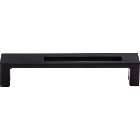 Top Knobs TK266BLK Modern Metro Slot 5" Center to Center Bar Pull Flat Black