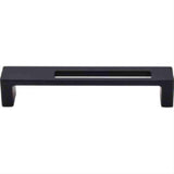 Top Knobs TK266BLK TK266 Modern Metro Slot Cabinet Pull 5" Center to Center Flat Black