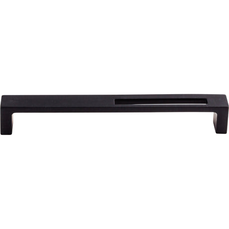 Top Knobs TK267BLK Modern Metro Slot 7" Center to Center Bar Pull Flat Black