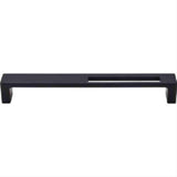 Top Knobs TK267BLK TK267 Modern Metro Slot Cabinet Pull 7" Center to Center Flat Black