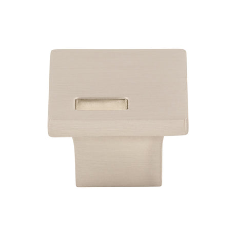 Top Knobs TK269BSN Modern Metro Slot 1 1/4" Length Square Knob Brushed Satin Nickel