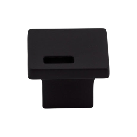 Top Knobs TK269BLK Modern Metro Slot 1 1/4" Length Square Knob Flat Black