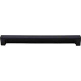 Top Knobs TK277BLK TK277 Modern Metro Tab Cabinet Pull 8" Center to Center Flat Black