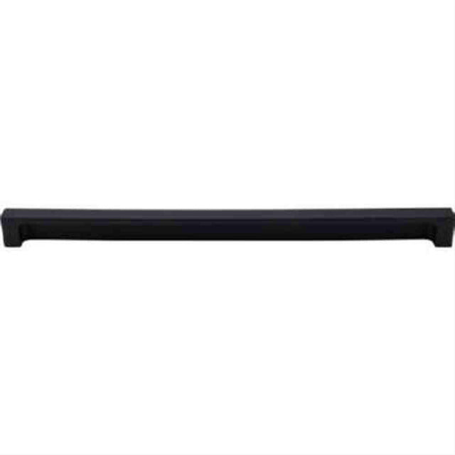 Top Knobs TK278BLK Modern Metro Tab Cabinet Pull 12" Center to Center Flat Black