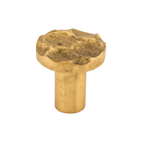 Top Knobs TK295BR Cobblestone 1 1/8" Diameter Round Knob Polished Brass