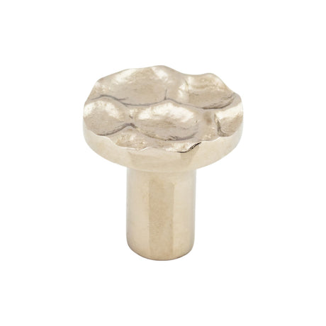 Top Knobs TK295PN Cobblestone 1 1/8" Diameter Round Knob Polished Nickel