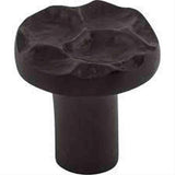Top Knobs TK295CB TK295 Cobblestone Small Round Cabinet Knob 1-1/8" Coal Black