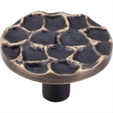 Top Knobs TK297BA TK297 Cobblestone Large Round Cabinet Knob 1-15/16" Brass Antique