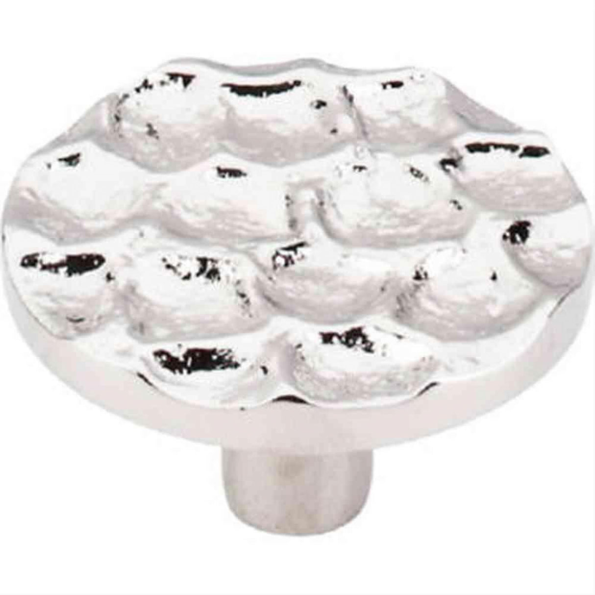 Top Knobs TK297PN TK297 Cobblestone Large Round Cabinet Knob 1-15/16" Polished Nickel