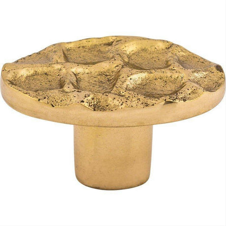 Top Knobs TK298BR TK298 Cobblestone 2" Length Oval Cabinet Knob Polished Brass