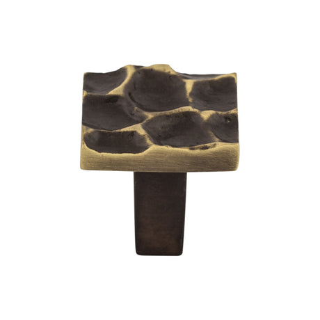 Top Knobs TK300 Cobblestone Small Square Cabinet Knob 1-1/8"