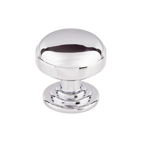 Top Knobs TK3000PC Ellis 1 1/4" Length Mushroom Knob Polished Chrome