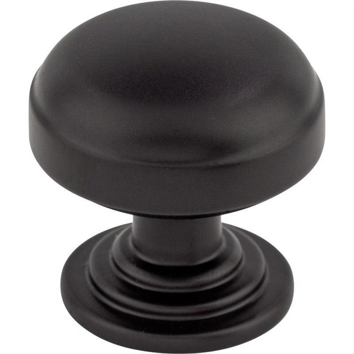 Top Knobs TK3000BLK TK3000 Ellis 1 1/4" Diameter Mushroom Cabinet Knob Flat Black