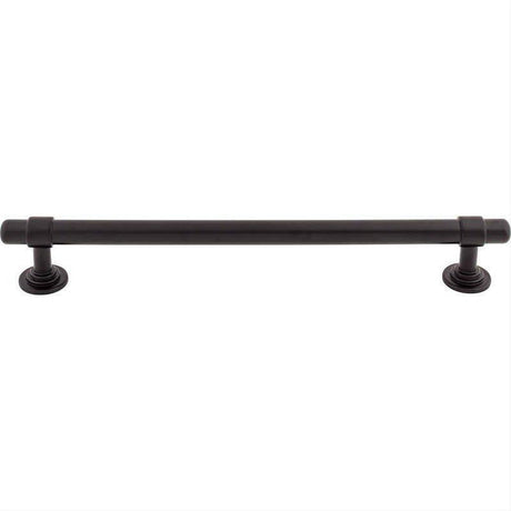 Top Knobs TK3007BLK TK3007 Ellis 12" Center to Center Cabinet Pull / Appliance Pull Flat Black