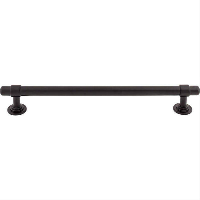 Top Knobs TK3007BLK TK3007 Ellis 12" Center to Center Cabinet Pull / Appliance Pull Flat Black