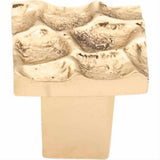 Top Knobs TK300BR TK300 Cobblestone Small Square Cabinet Knob 1-1/8" Polished Brass