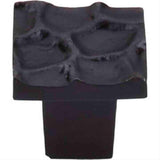 Top Knobs TK300CB TK300 Cobblestone Small Square Cabinet Knob 1-1/8" Coal Black
