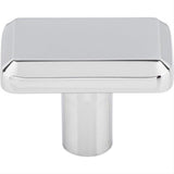 Top Knobs TK3010PC TK3010 Telfair 1 1/2" Length Rectangle Cabinet Knob Polished Chrome