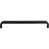 Top Knobs TK3018BLK TK3018 Telfair 18" Center to Center Cabinet Pull / Appliance Pull Flat Black