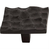 Top Knobs TK302CB TK302 Cobblestone 1 15/16" Length Square Cabinet Knob Coal Black