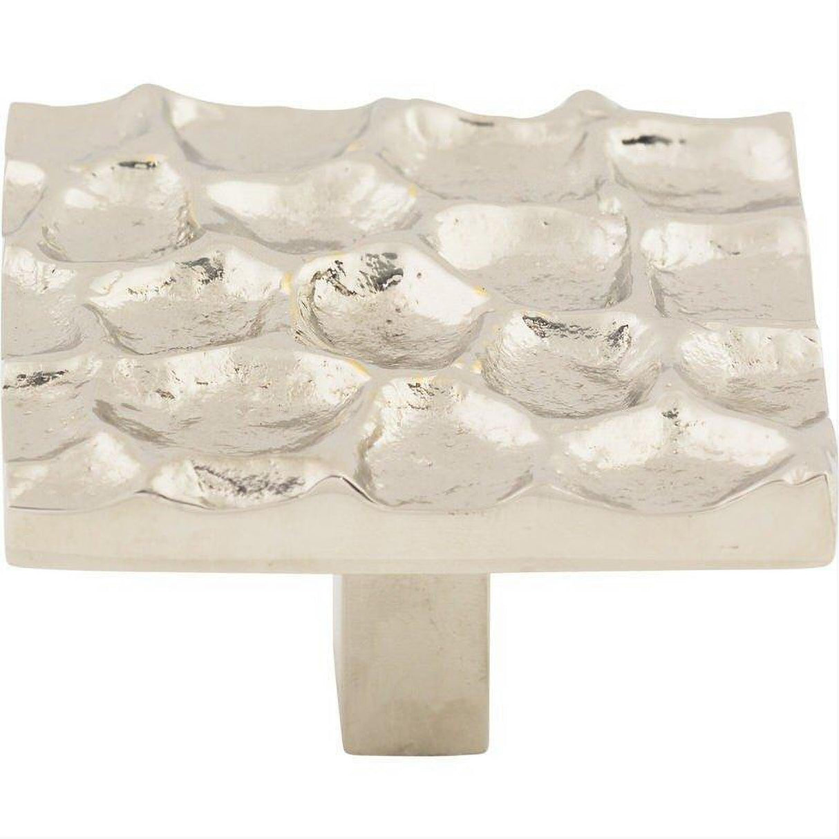 Top Knobs TK302PN TK302 Cobblestone 1 15/16" Length Square Cabinet Knob Polished Nickel