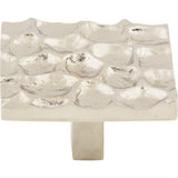 Top Knobs TK302PN TK302 Cobblestone 1 15/16" Length Square Cabinet Knob Polished Nickel