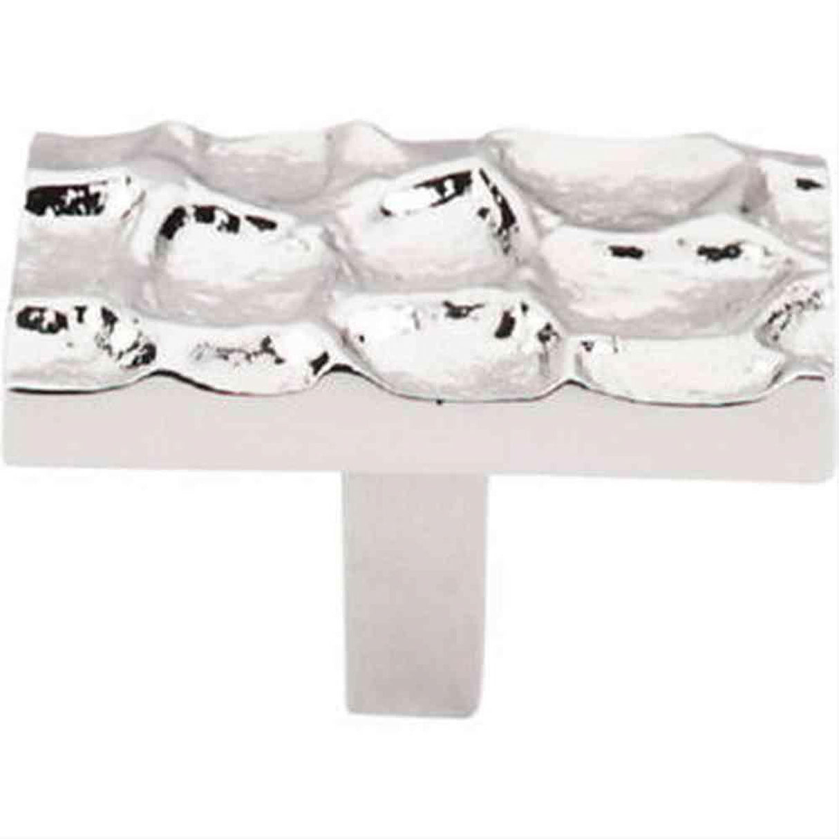Top Knobs TK303PN TK303 Cobblestone Rectangle Cabinet Knob 1-7/8" Polished Nickel