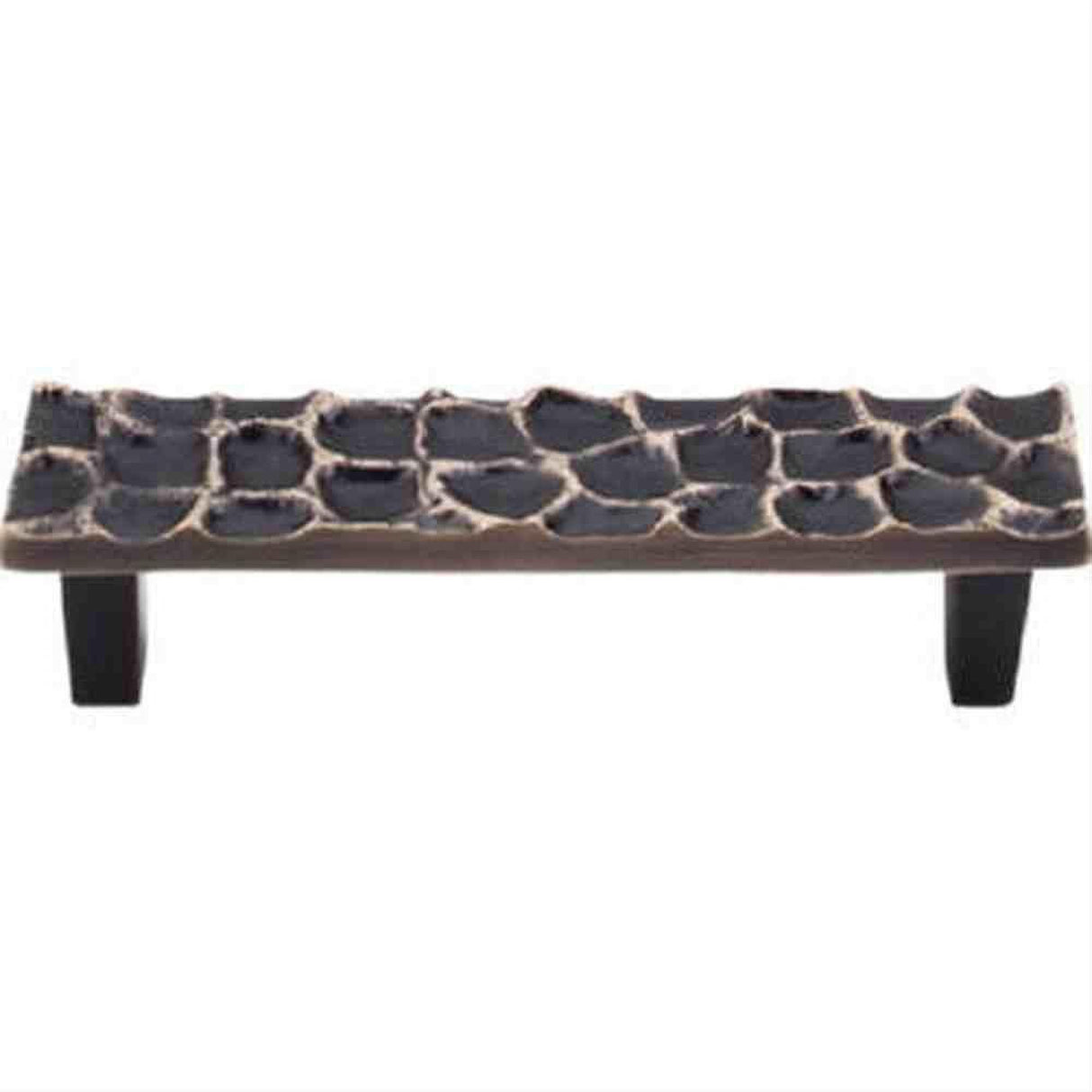 Top Knobs TK304BA TK304 Cobblestone Cabinet Pull 3-3/4" Center to Center Brass Antique