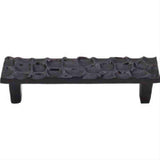 Top Knobs TK304CB TK304 Cobblestone Cabinet Pull 3-3/4" Center to Center Coal Black