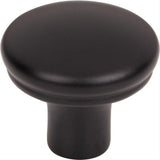 Top Knobs TK3050BLK TK3050 Julian 1 1/4" Diameter Mushroom Cabinet Knob Flat Black