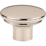Top Knobs TK3051PN TK3051 Julian 1 3/8" Length Oval Cabinet Knob Polished Nickel