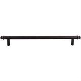 Top Knobs TK3058BLK TK3058 Julian 12" Center to Center Cabinet Pull / Appliance Pull Flat Black
