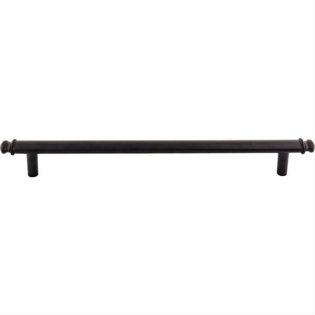 Top Knobs TK3058BLK TK3058 Julian 12" Center to Center Cabinet Pull / Appliance Pull Flat Black