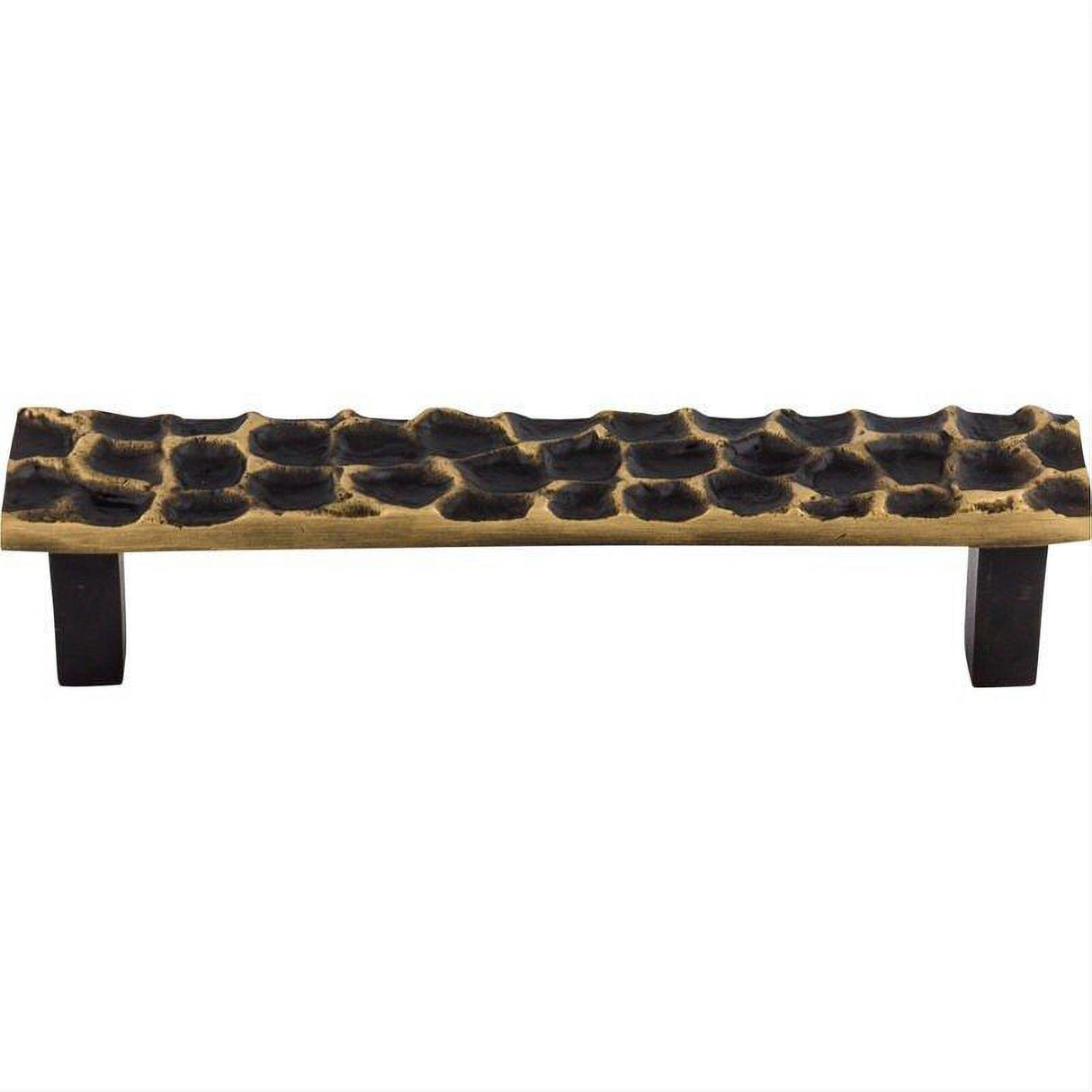 Top Knobs TK305BA TK305 Cobblestone 5 1/16" Center to Center Bar Pull Brass Antique