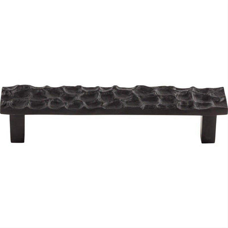 Top Knobs TK305CB TK305 Cobblestone 5 1/16" Center to Center Bar Pull Coal Black